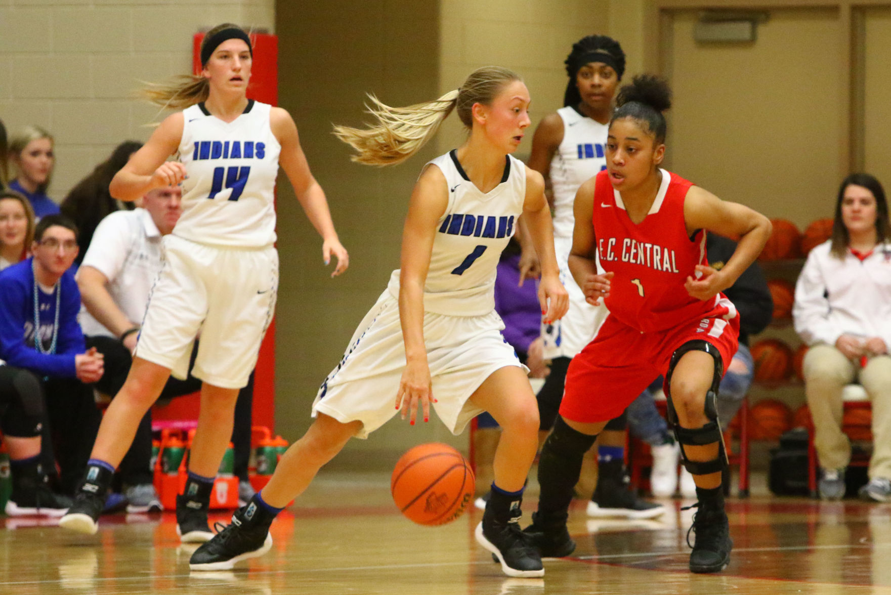 Gallery: Girls Basketball Sectional Finals - E.C. Central vs. Lake Central